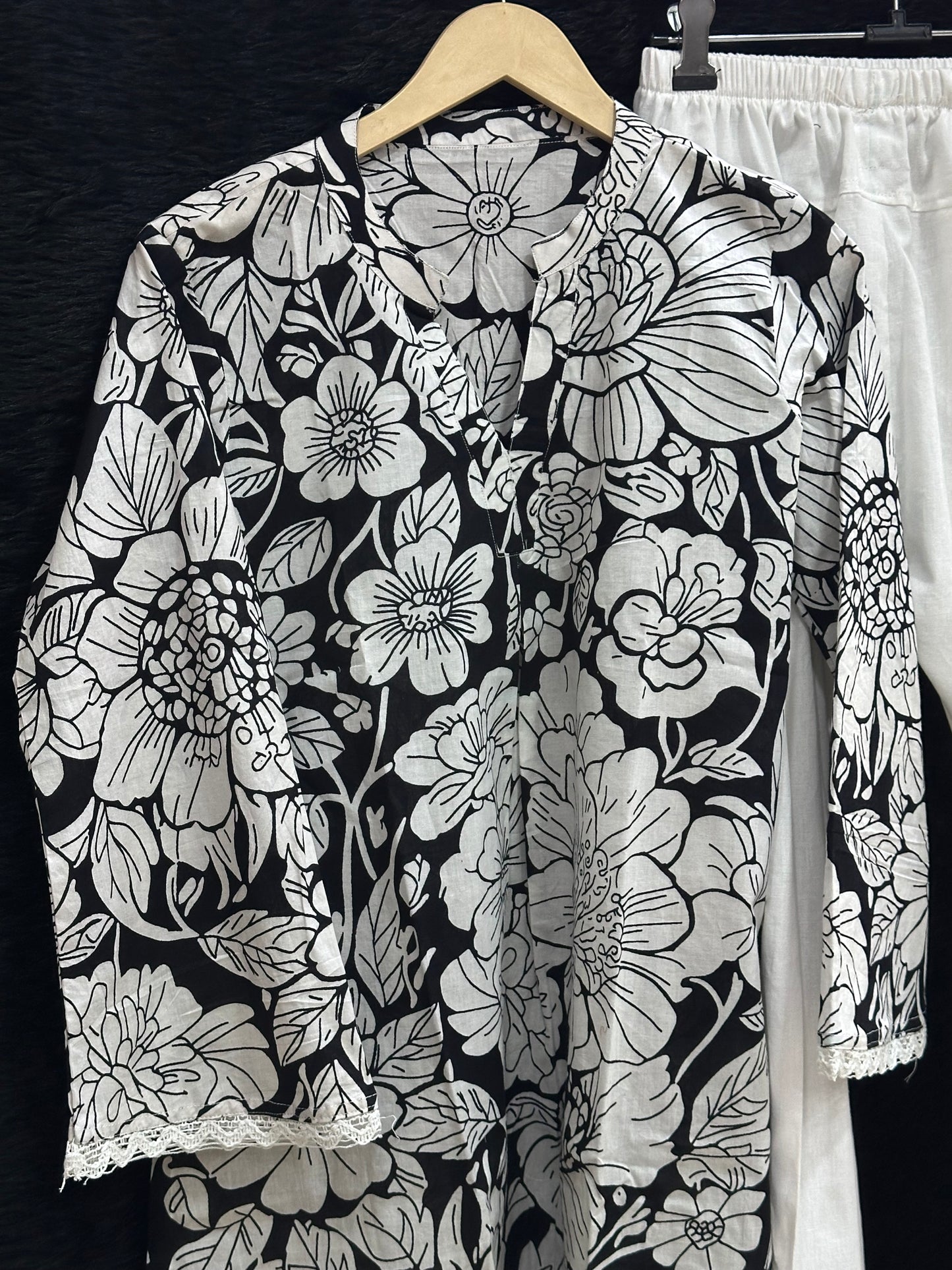 Jasmine Farshi Salwar Suit Black