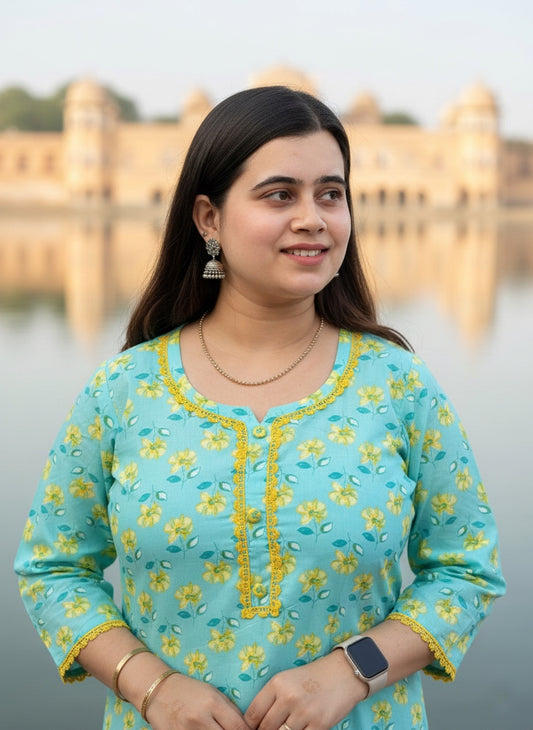 Airy Cotton Kurti for women