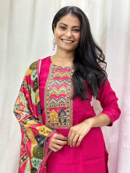 Silk suit For Women - Vijay Laxmi