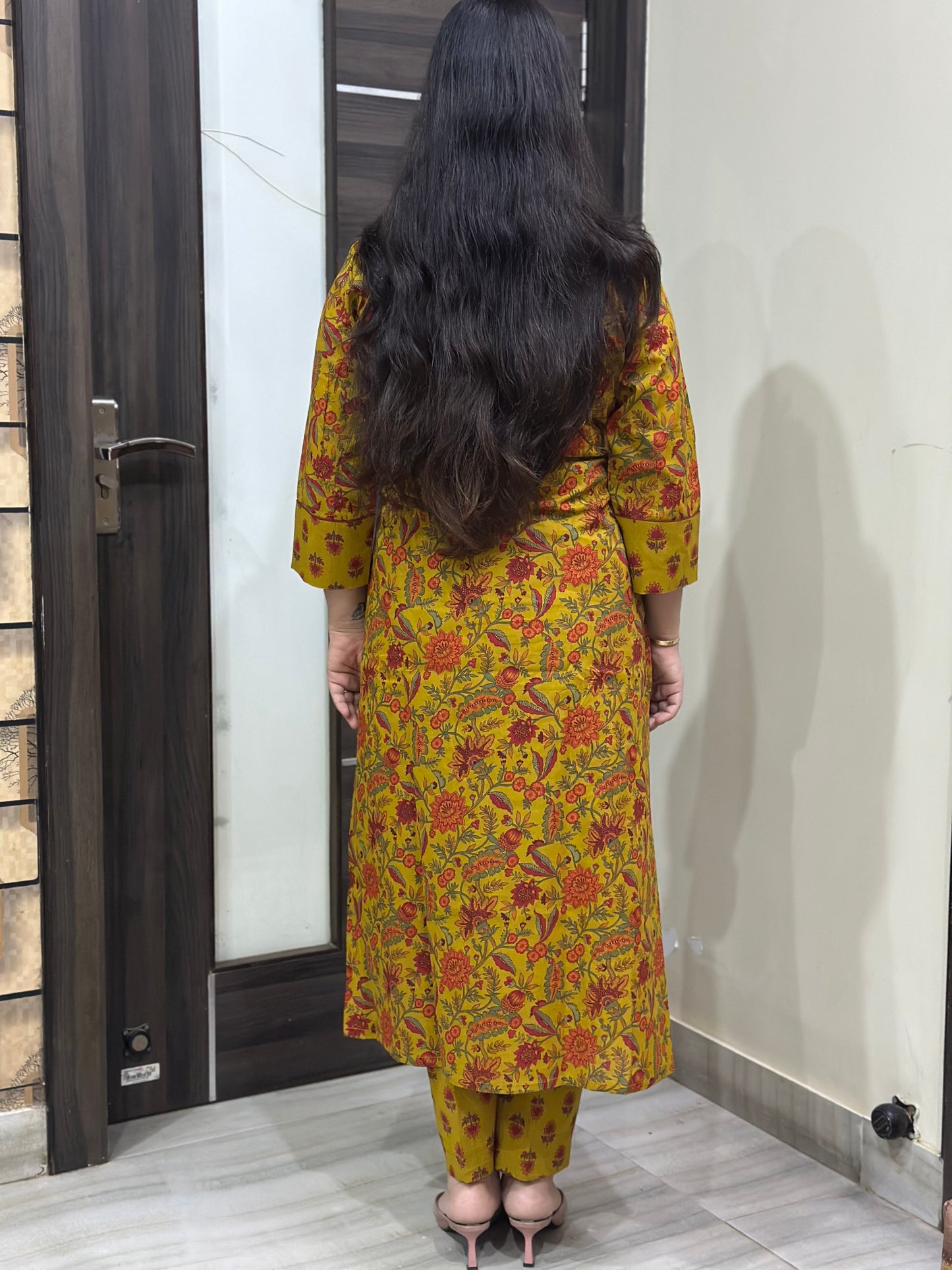Mehar premium cotton Kurta & Pant mustard