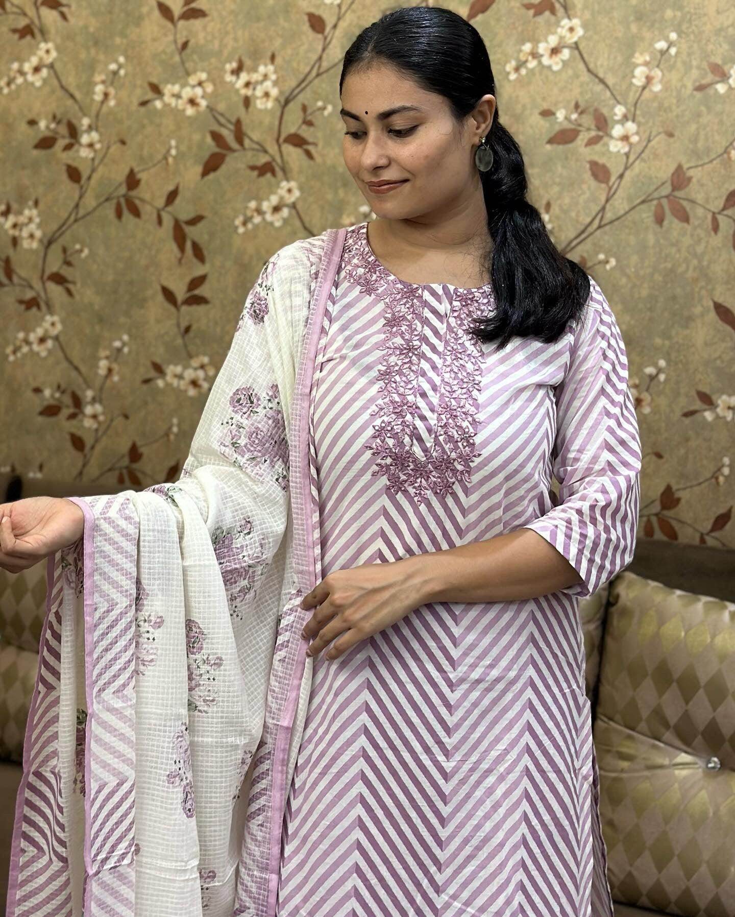 Premium Cotton suit set - Vijay Laxmi
