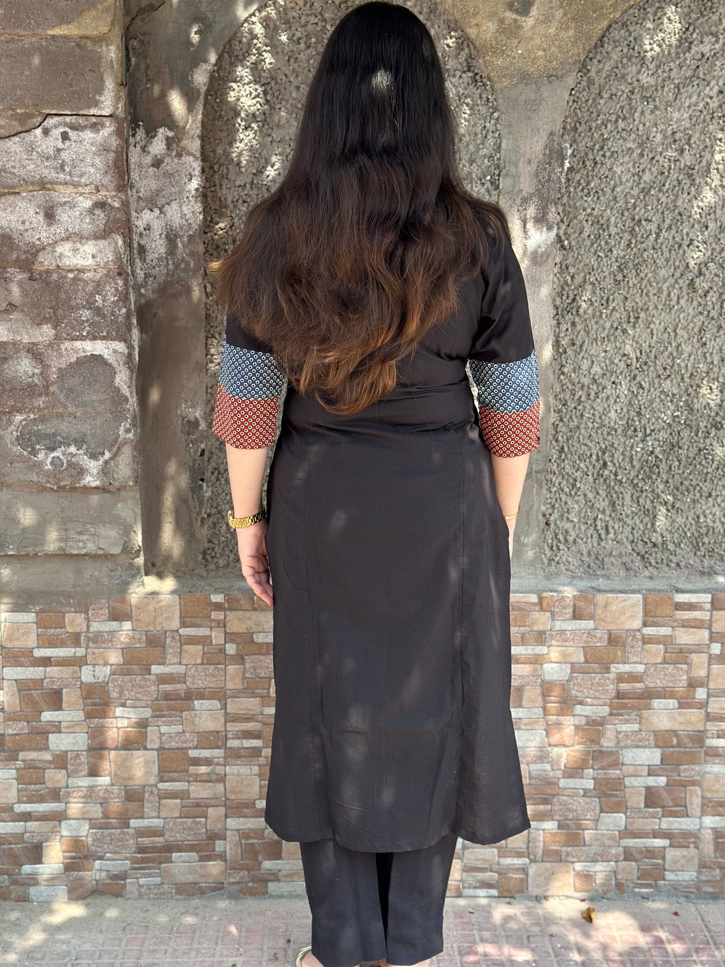 COMFORTABLE BLACK COTTON KURTI- PERFECT FOR DAILY WEAR