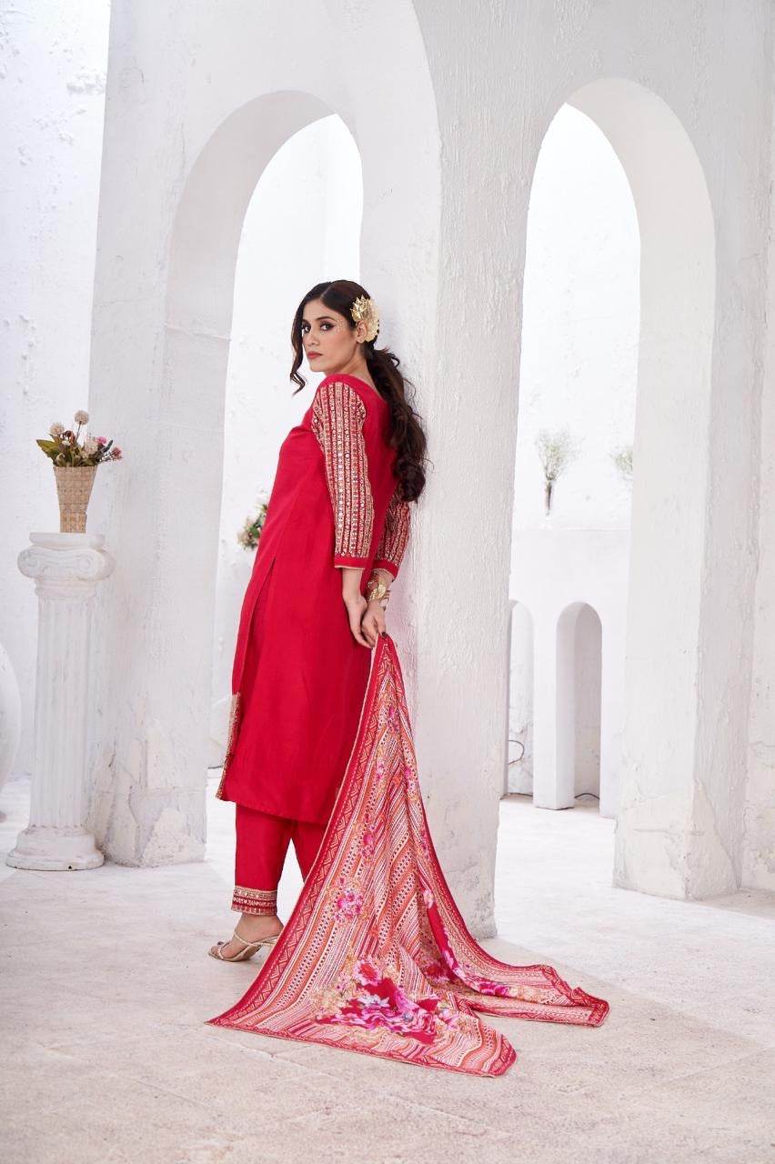 Maharani Crepe Suit - Vijay Laxmi
