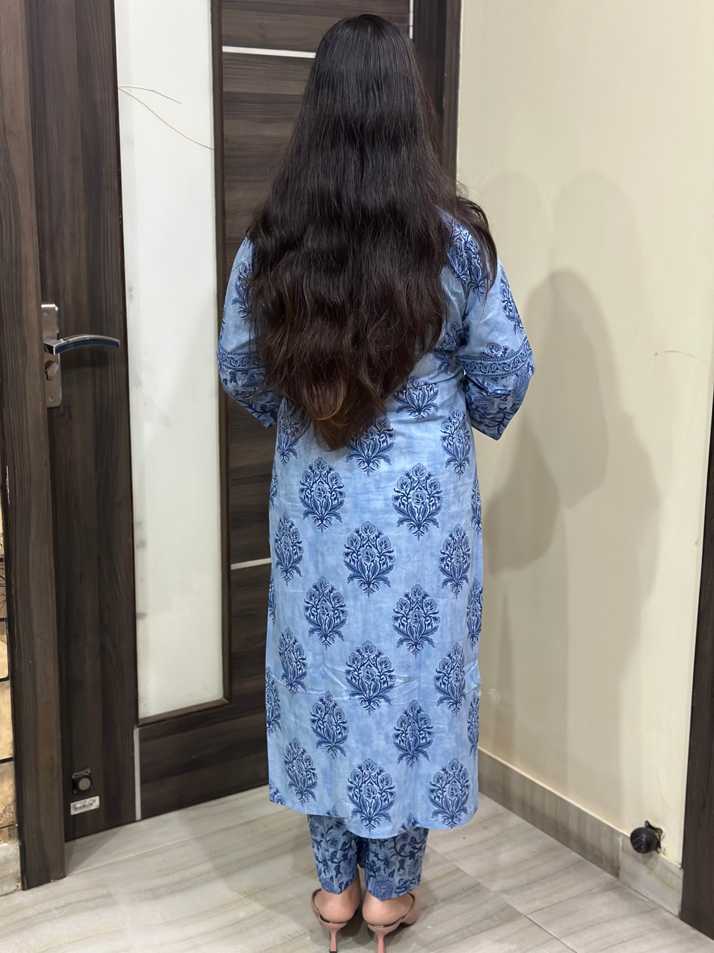 Mehar premium cotton Kurta & Pant Indigo