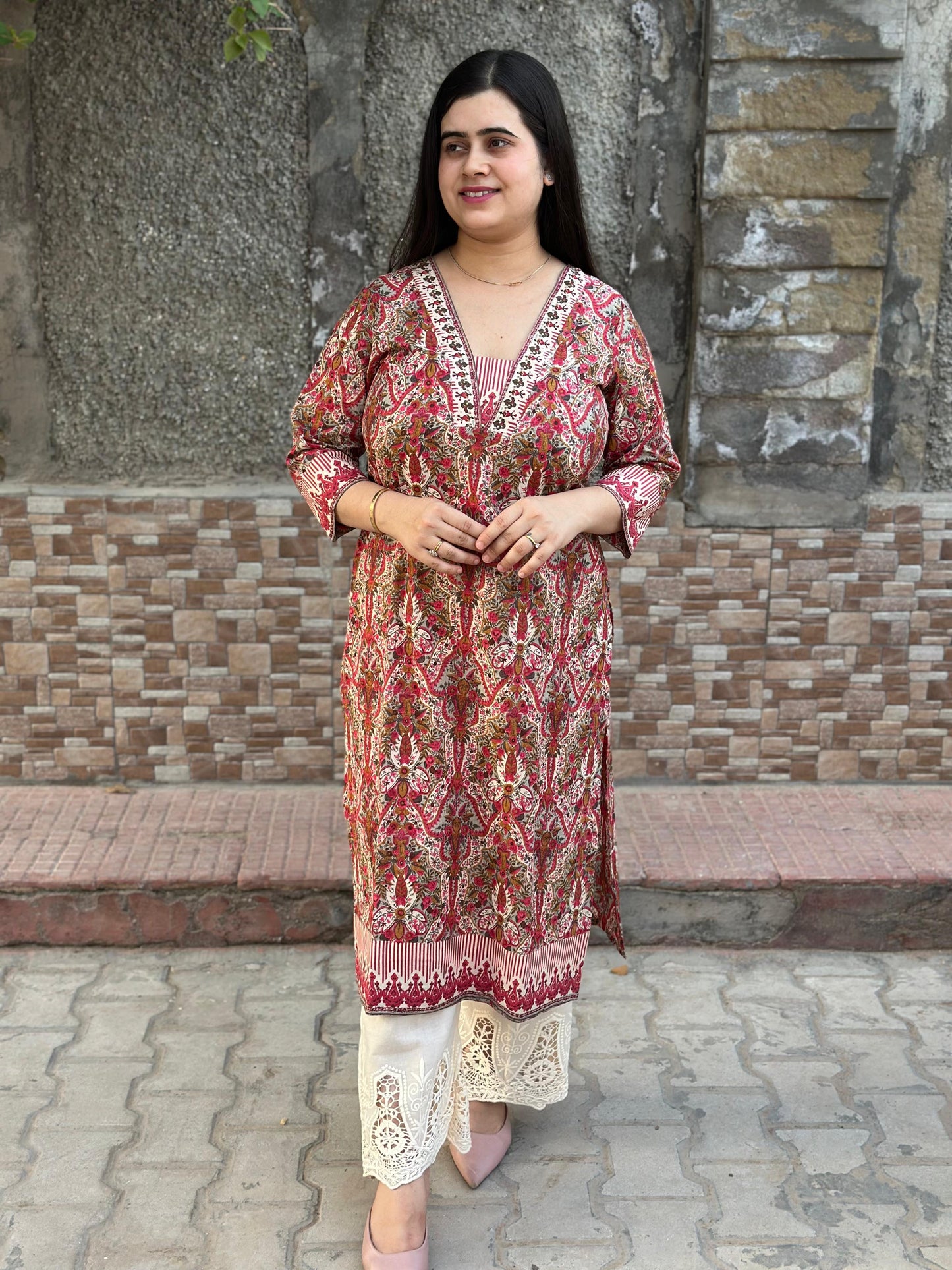 Airy Cotton Long Kurti Heritage Kalamkari