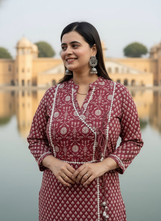 Airy Cotton kalamkari Kurti for women