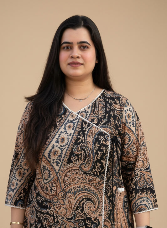 Short Cotton tunics for women Black