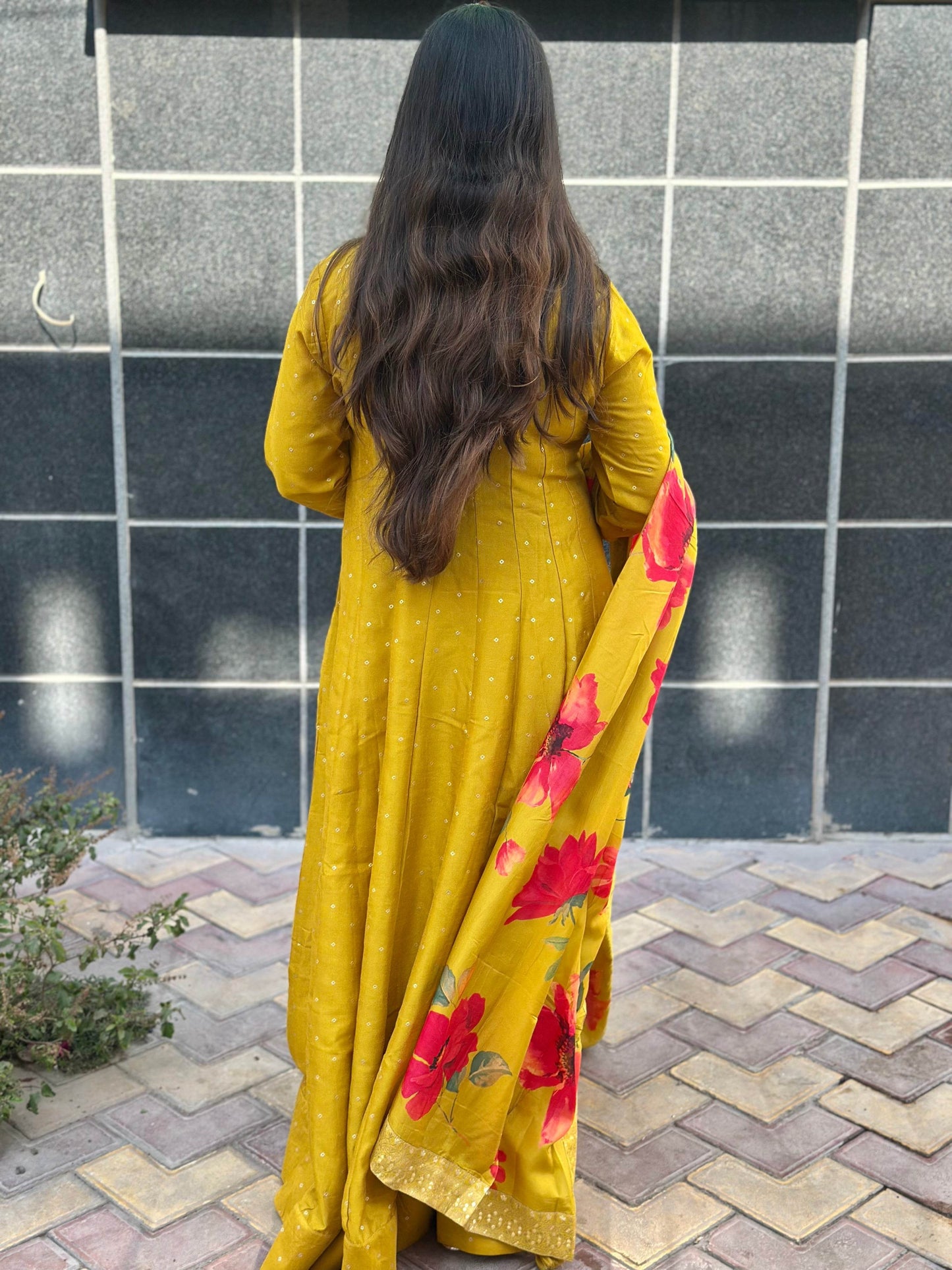 Dola Silk Party wear Frock Suit - Vijay Laxmi