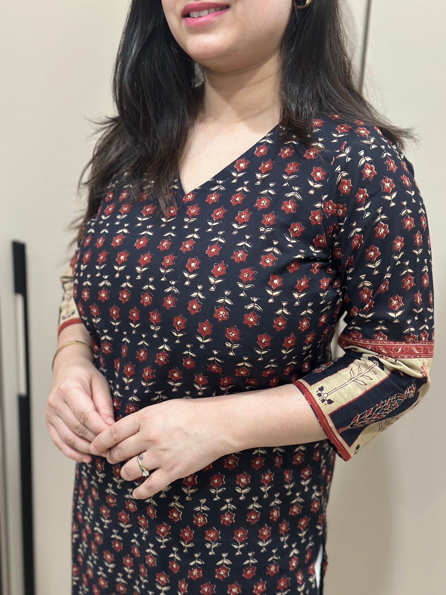 Airy Cotton kalamkari kurti for women