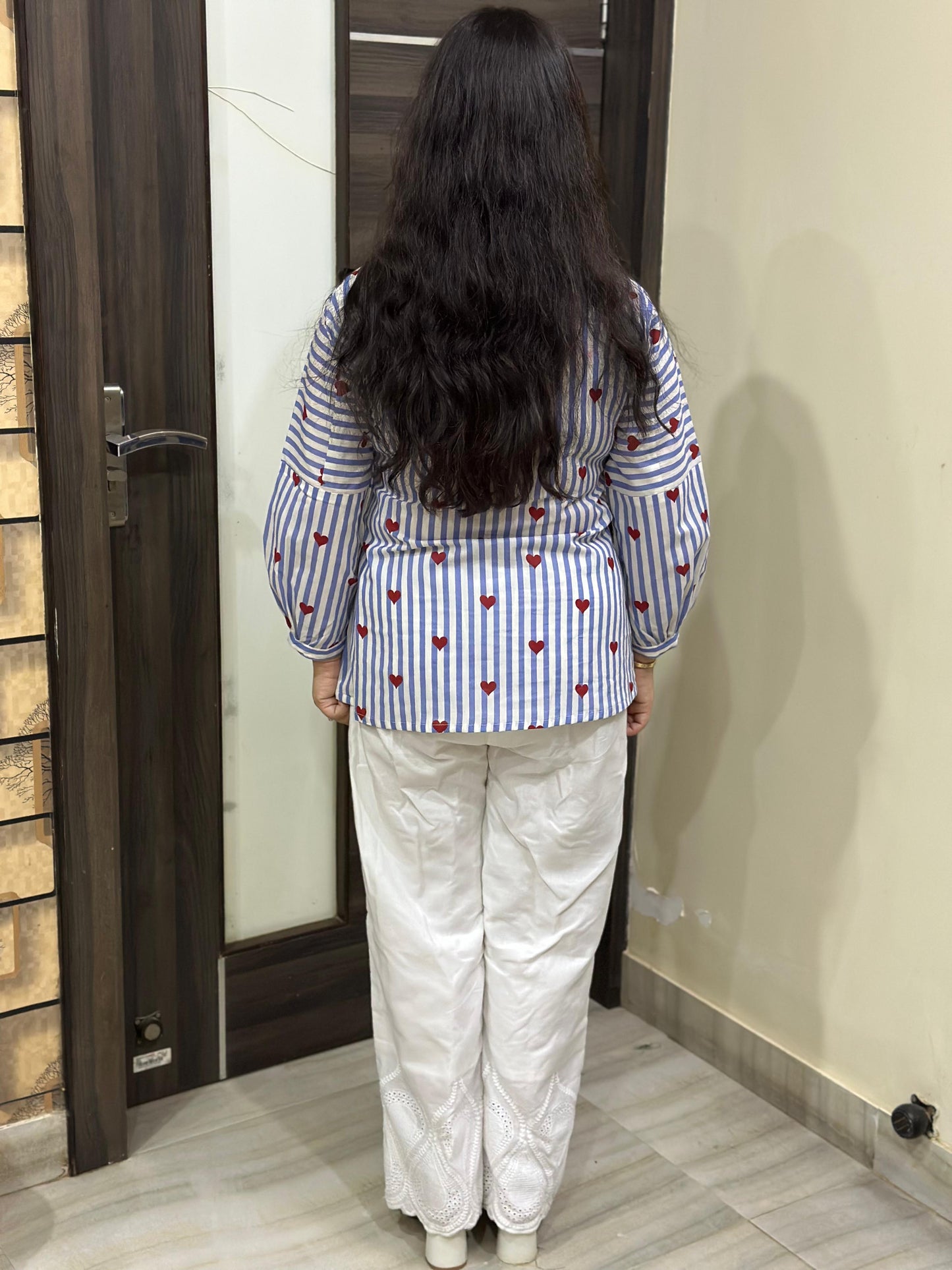 Pure cotton strips shirt
