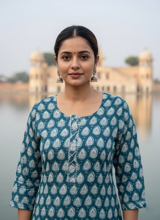 Jaipur Print Kurti EYE03