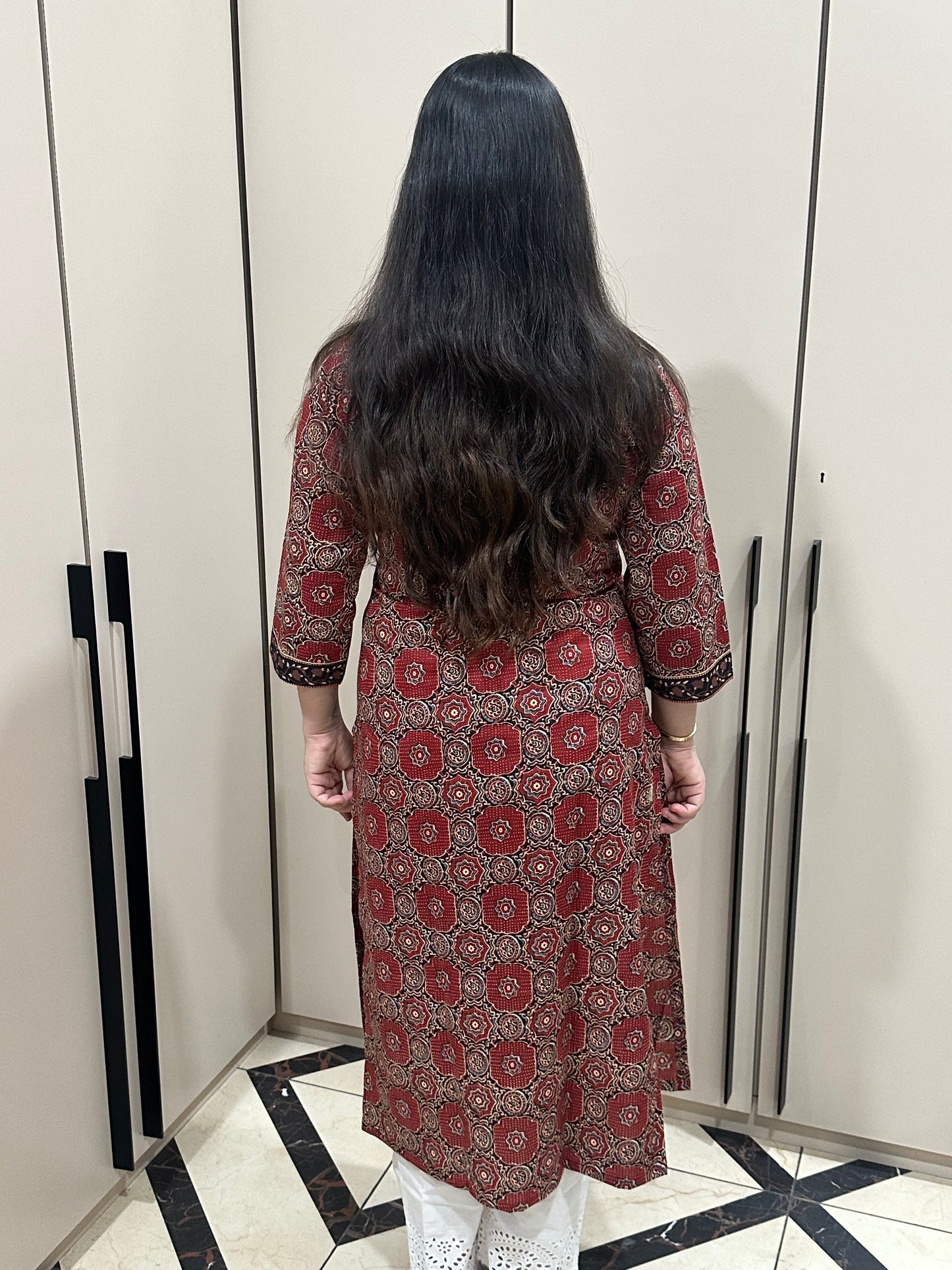 Airy cotton kurti for women ajrakh