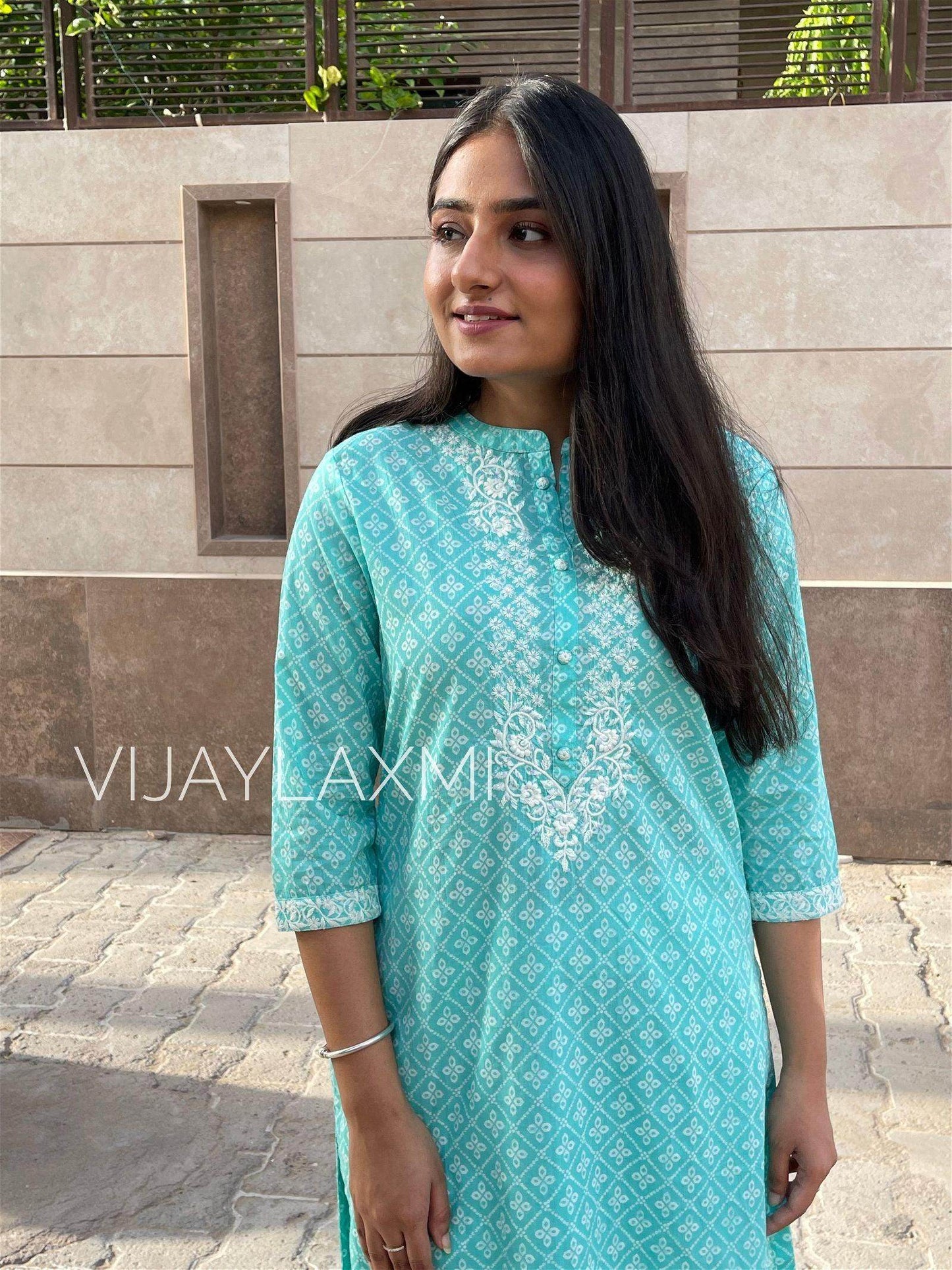 Cotton Kurta Pant Set FRZ3301 - Vijay Laxmi