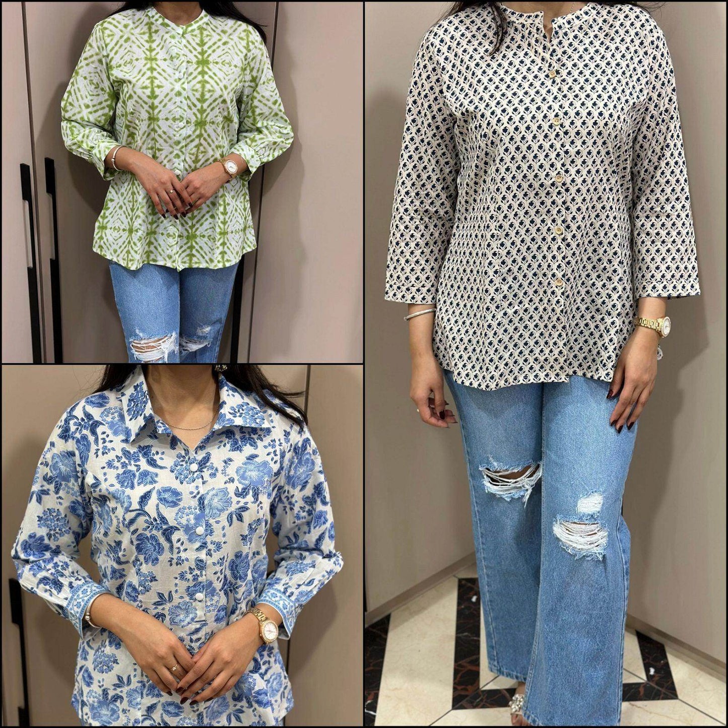 Cotton shirt Pack of 3 - Vijay Laxmi