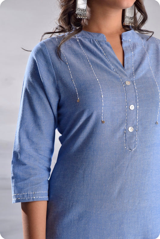 Denim Cotton kurti