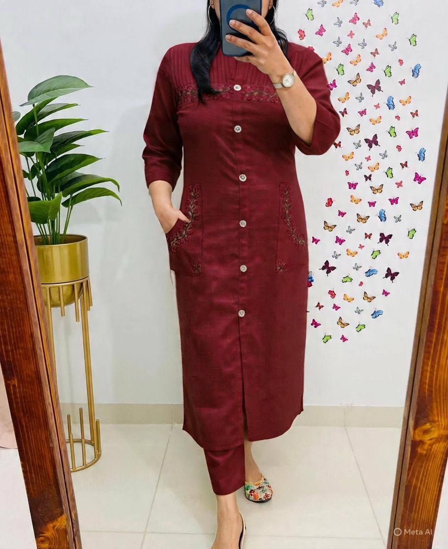 Amayra Cotton Flex Red kurta Set