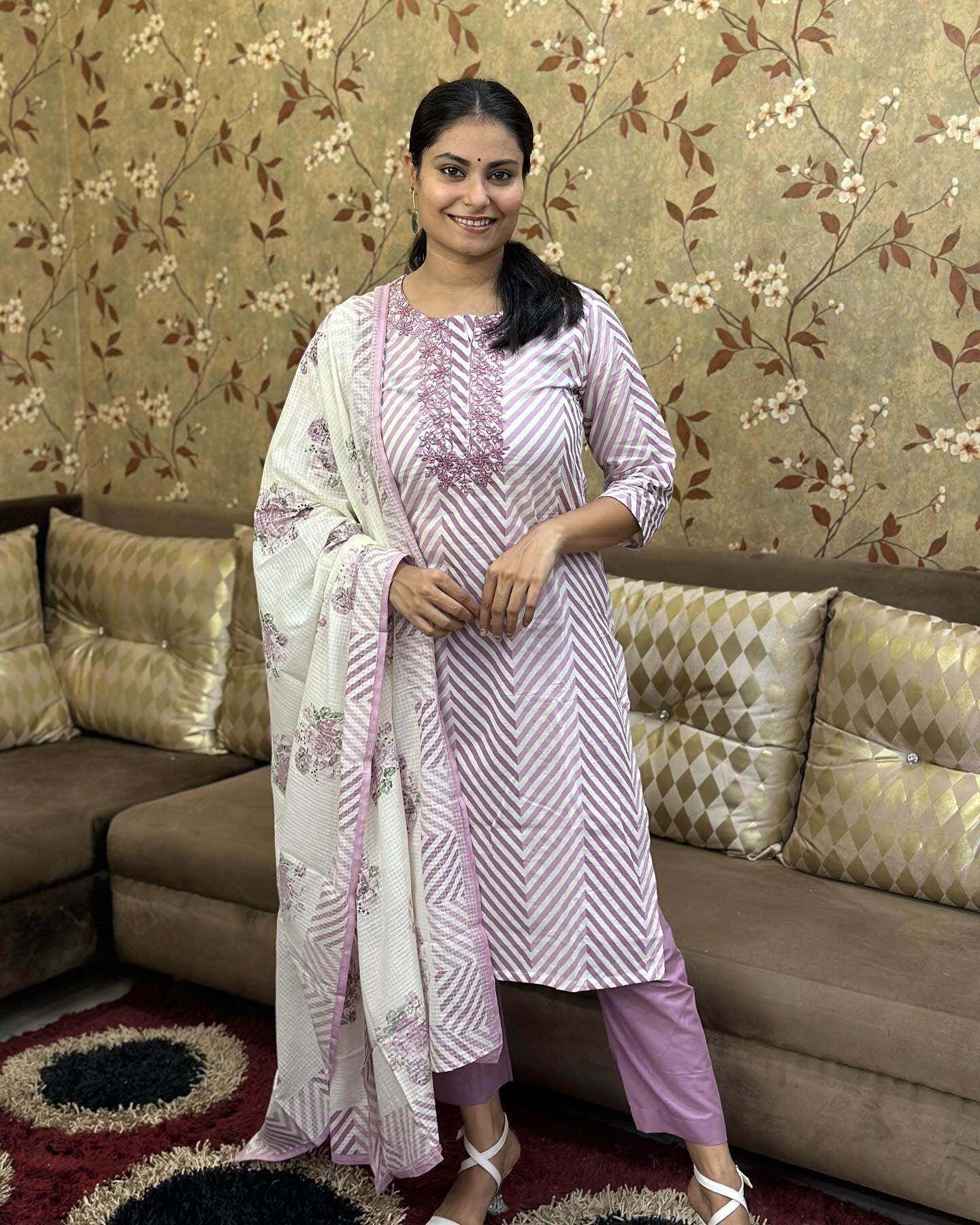 Premium Cotton suit set - Vijay Laxmi