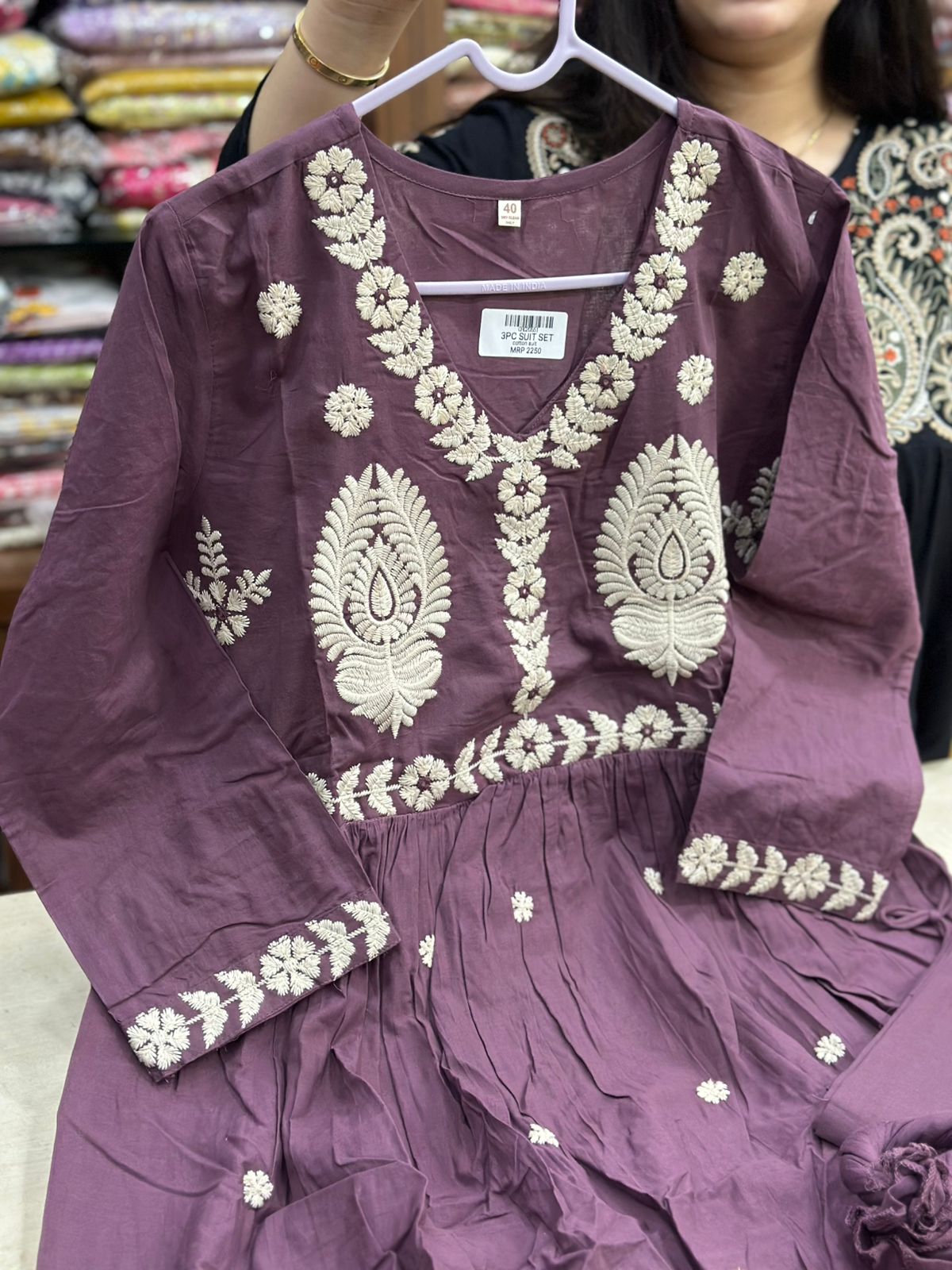 Premium Cotton kurta set for women with dupatta