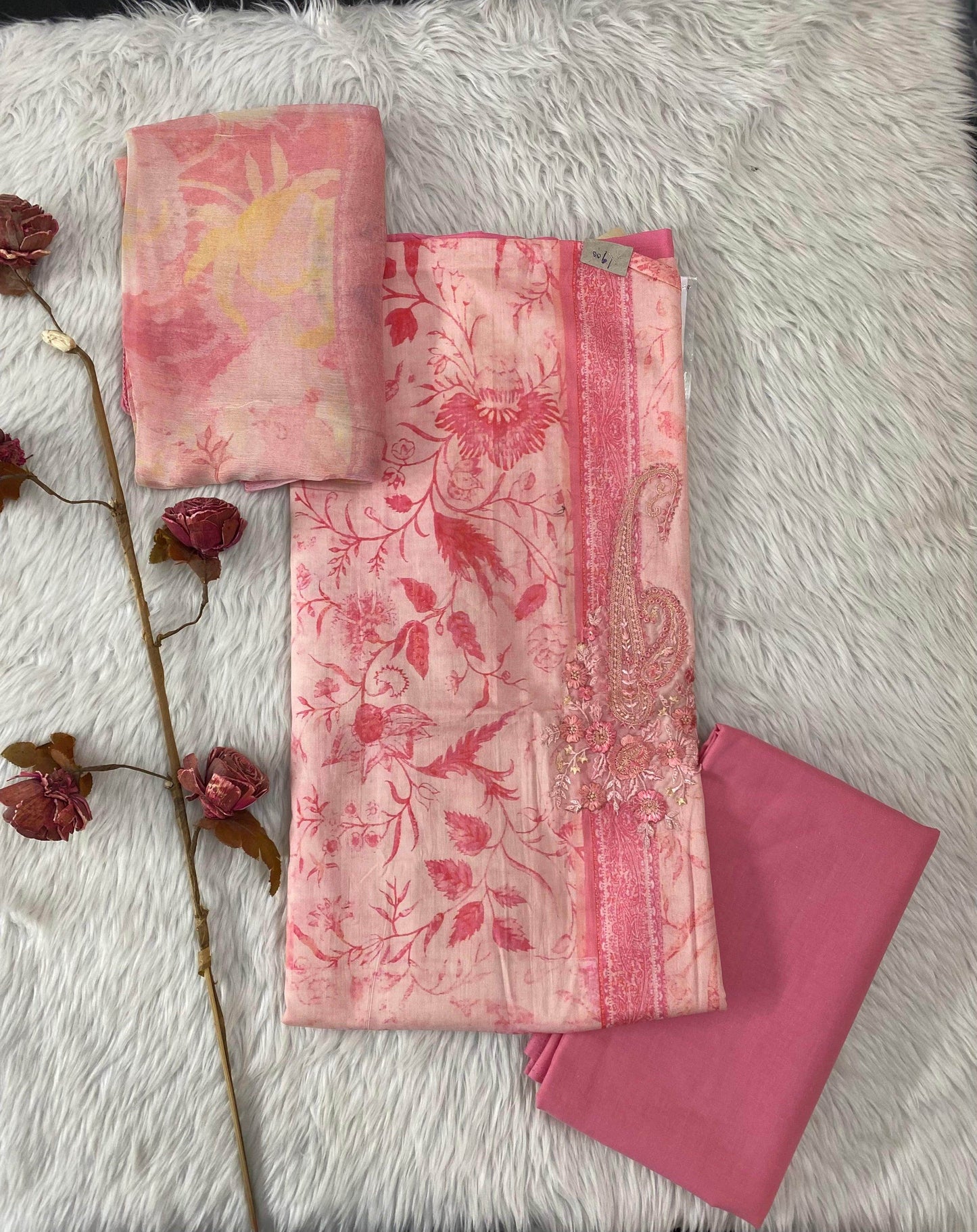 Pure Linen Cotton unstitched Suit - Vijay Laxmi