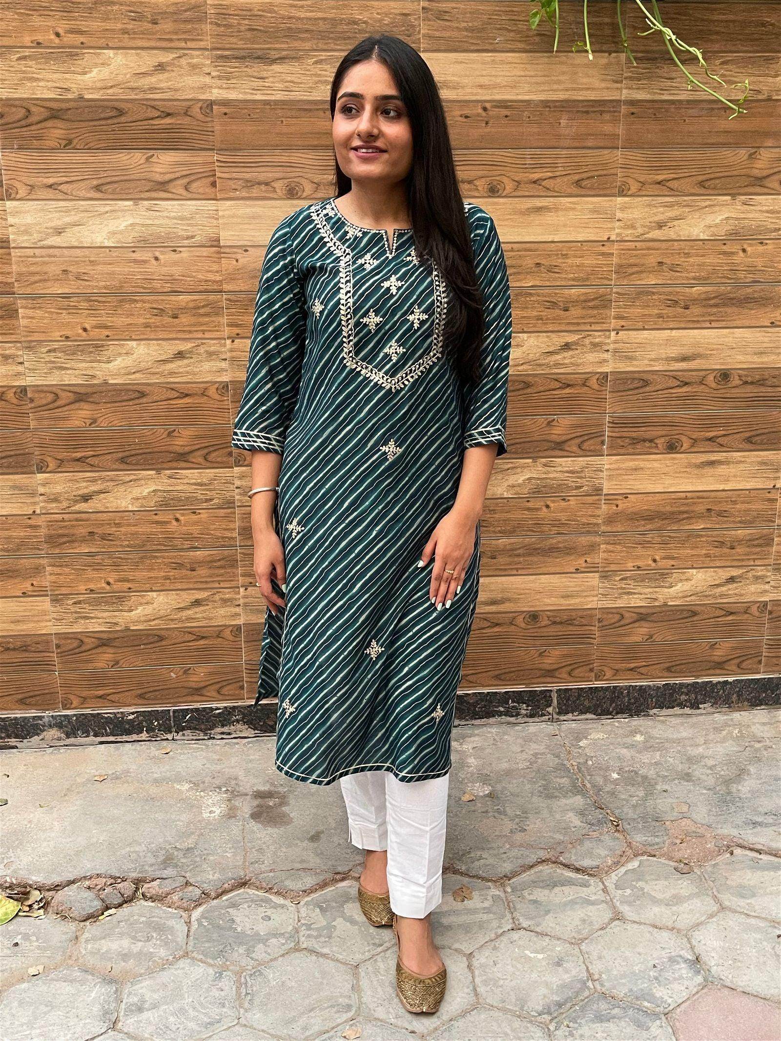 Muslin Kurti YLI6 - Vijay Laxmi