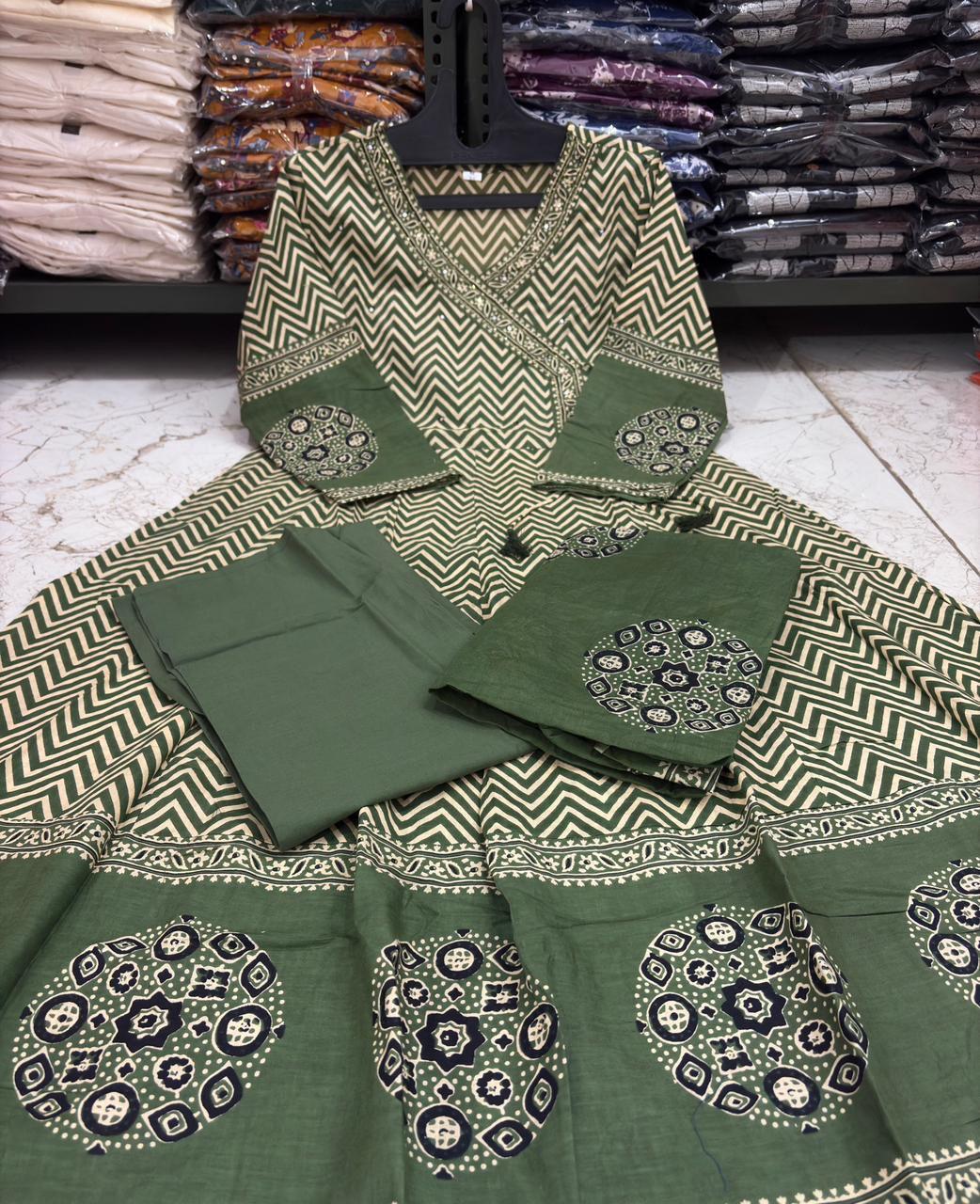 Premium Cotton kurta set for women with dupatta