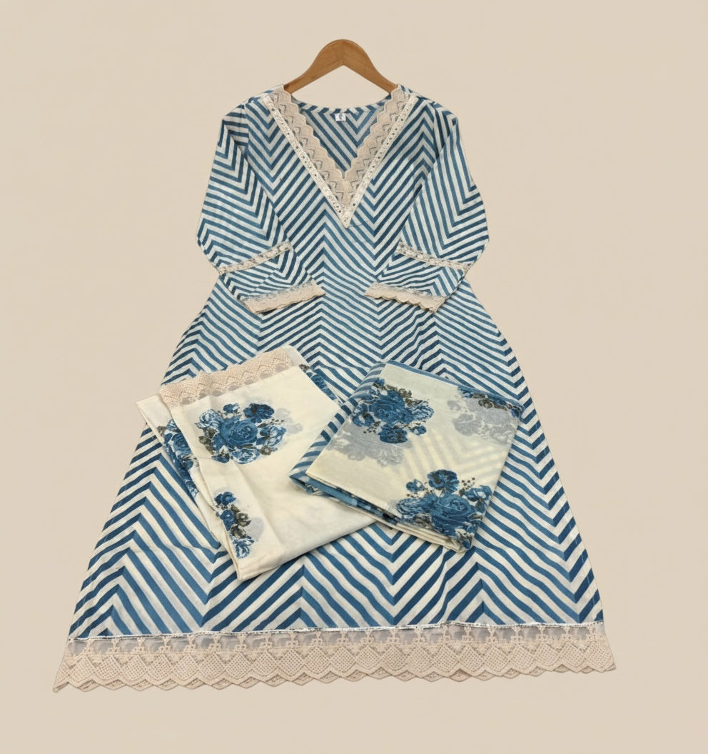 Kiara Cotton kurta Set with dupatta