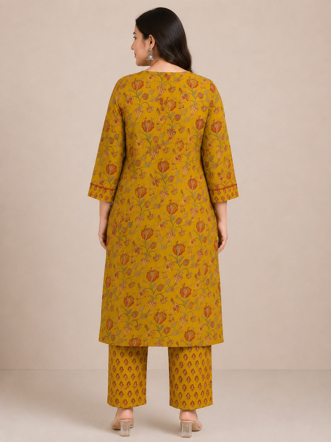 Gulzar ikkat printed cotton cord set