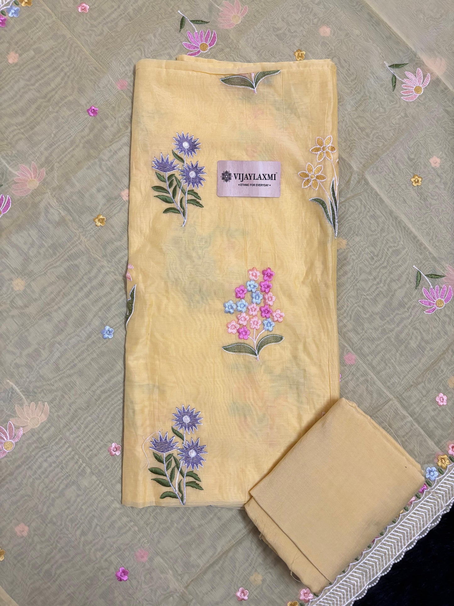 Organza UNSTITCHED SUIT