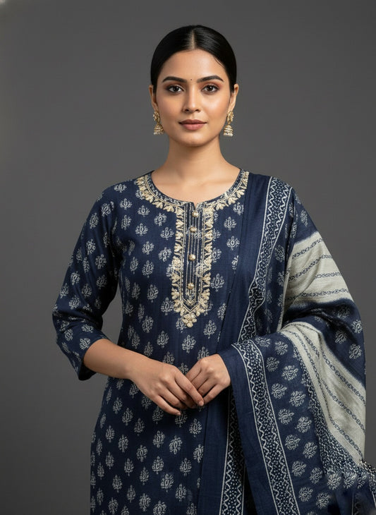 blue muslin suit 176