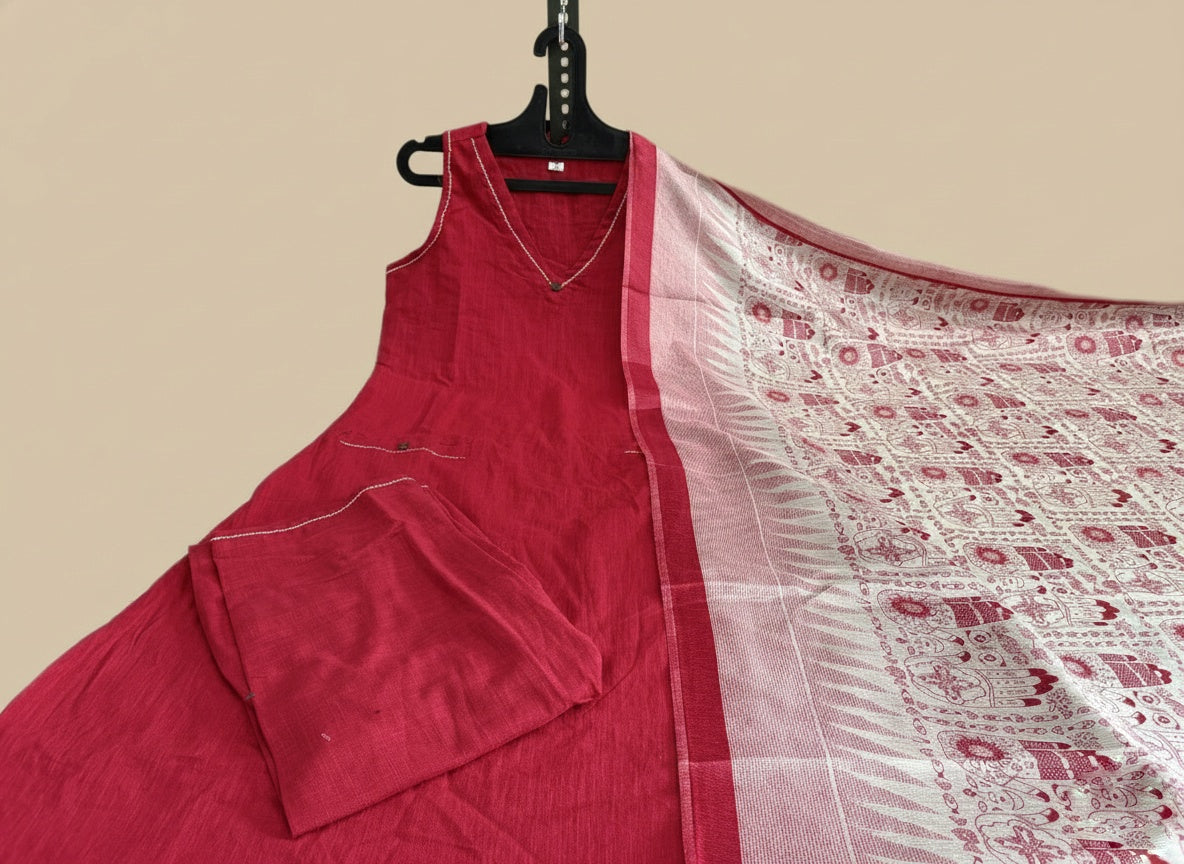 Kiara Cotton kurta Set with dupatta