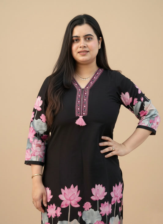 Airy Cotton kalamkari kurti for women