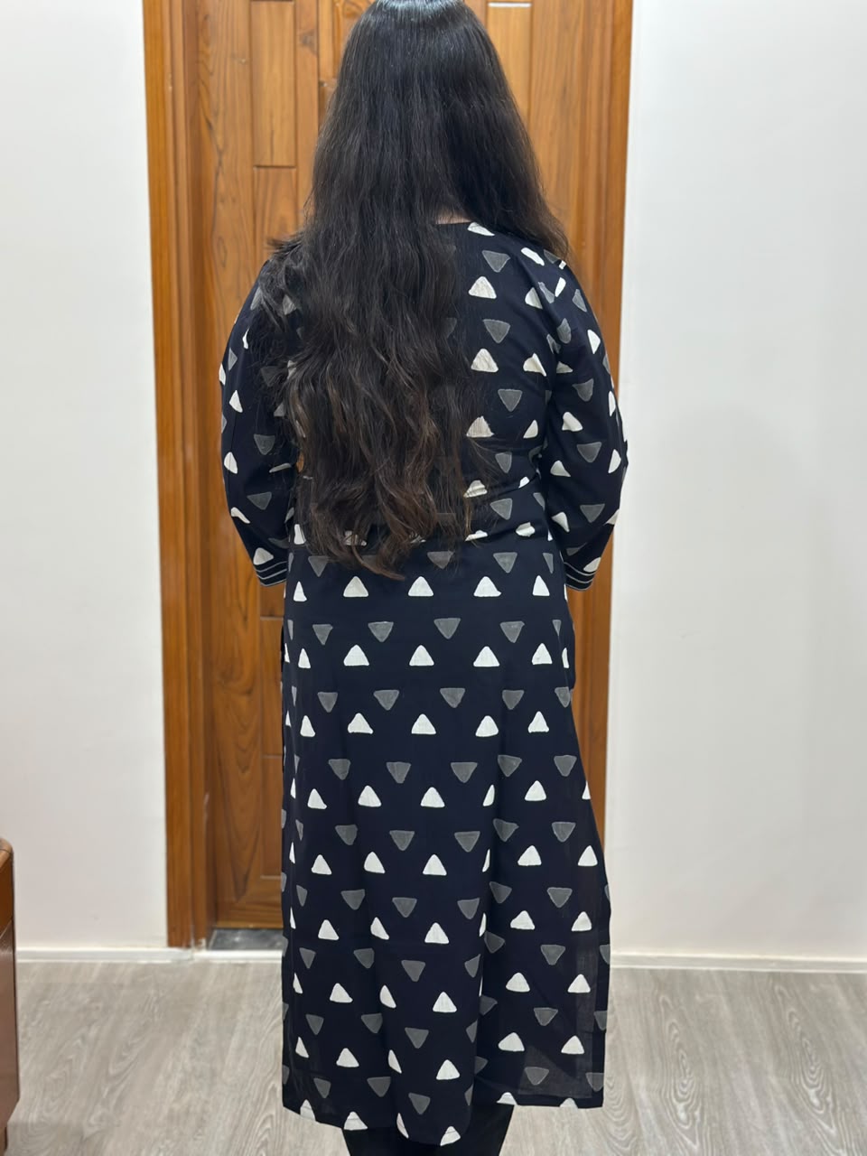 Gulmohar Handblock print ajrakh Cotton kurta