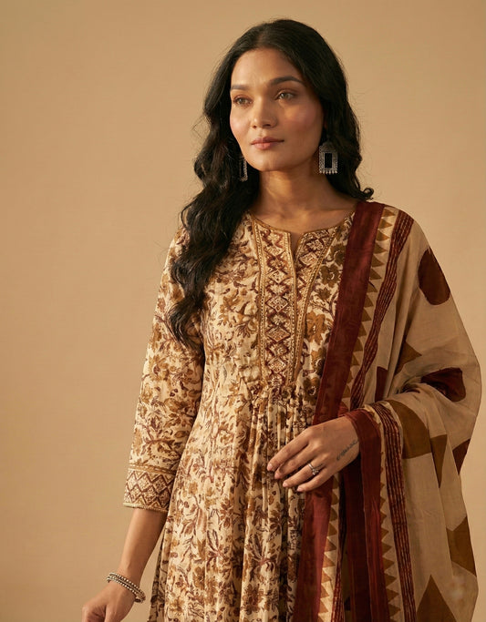 Kiara Cotton kurta Set with dupatta