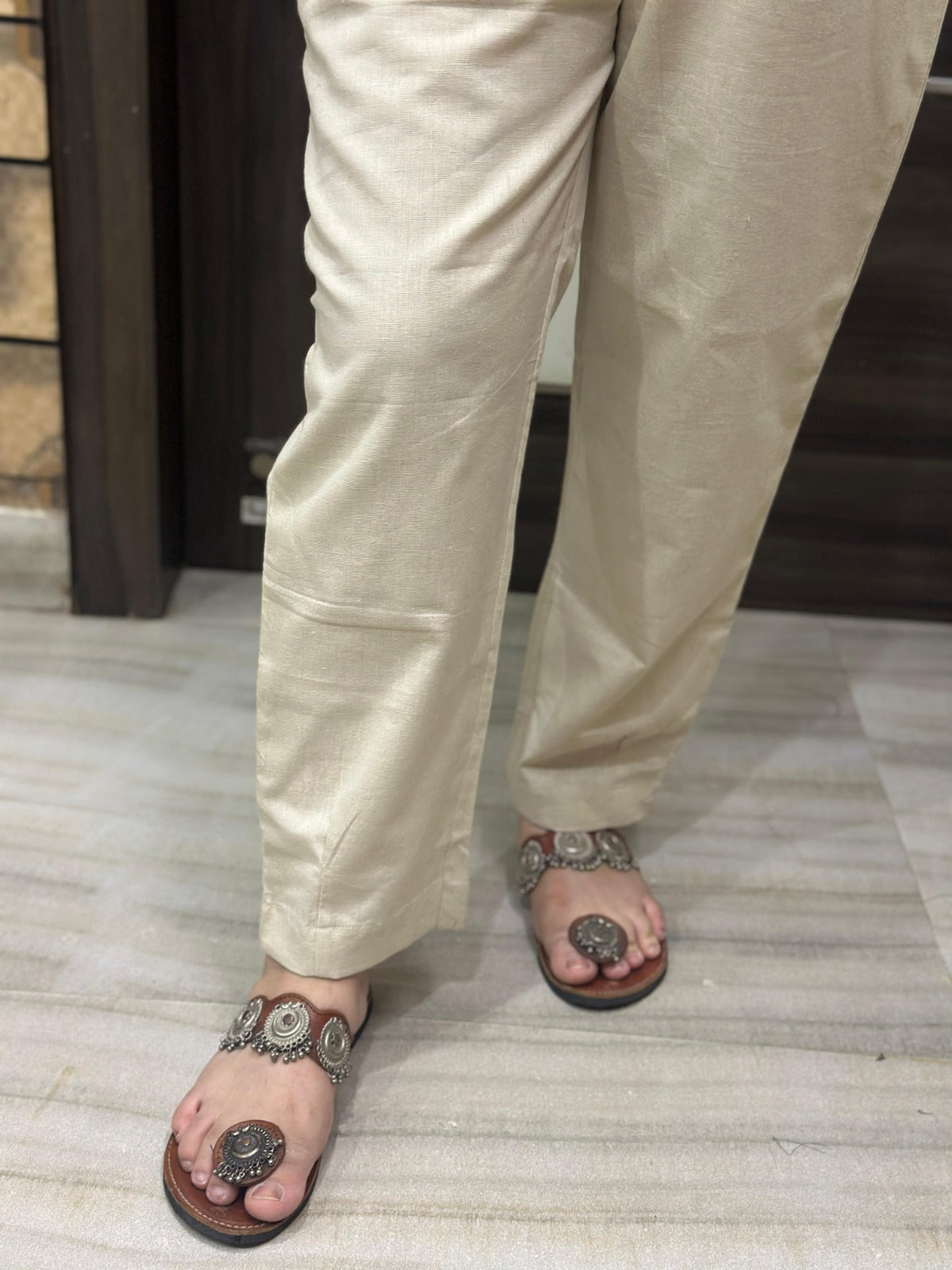 Premium Cotton Pants cream