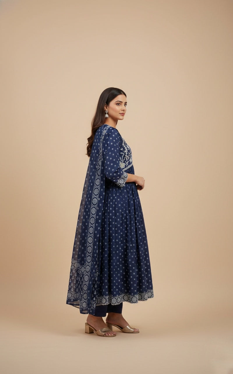 Kiara Cotton kurta Set with dupatta