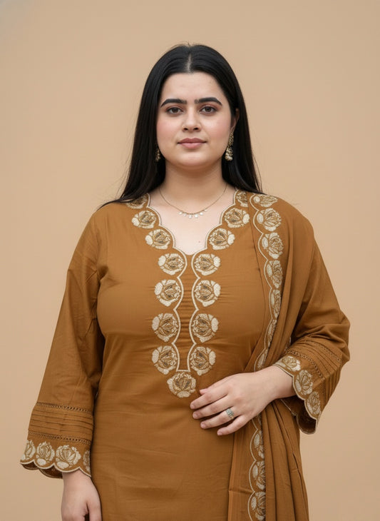 Kiara Cotton kurta Set with dupatta