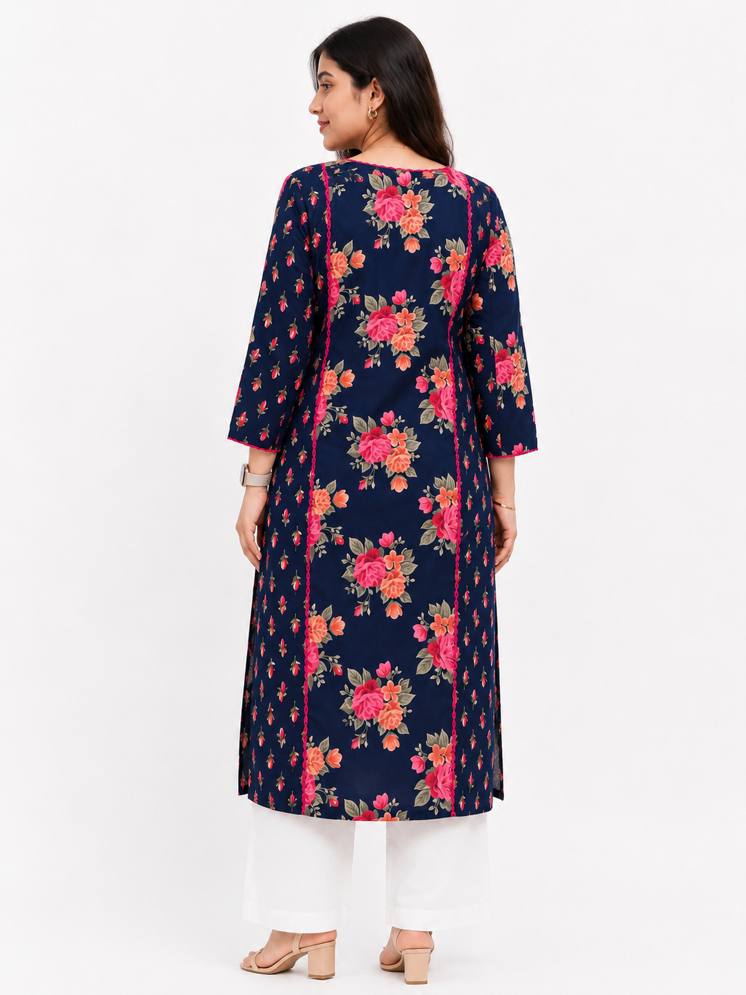 Gulmohar Cotton kurti for women floral