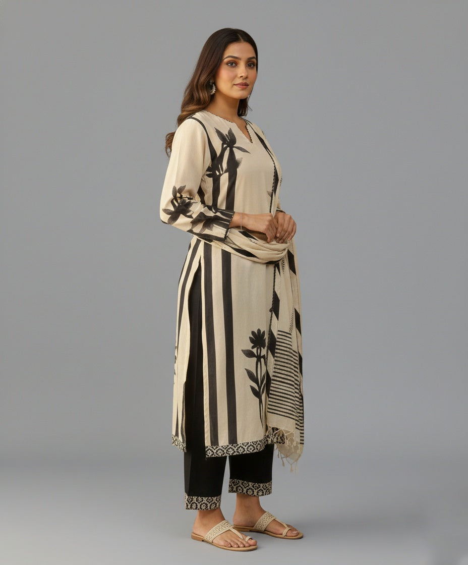 Kiara Cotton kurta Set with dupatta