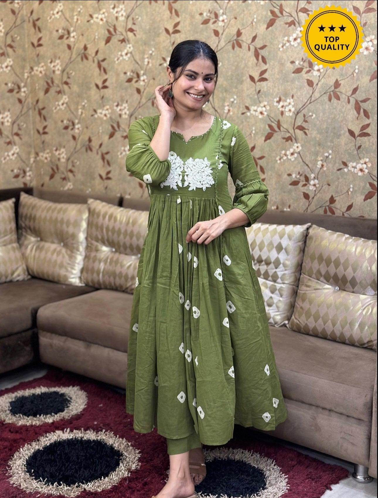 Premium Cotton Kurta Set For Women GRC - Vijay Laxmi