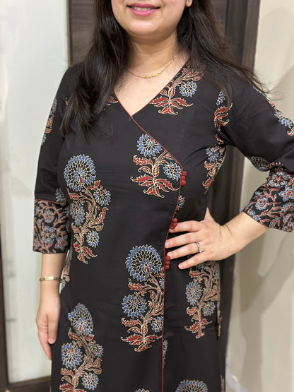 Ruhani Cotton kurta set for women black