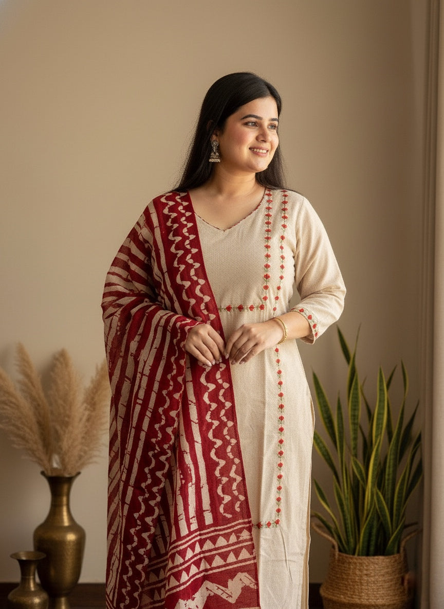 Chandrika cotton suit set