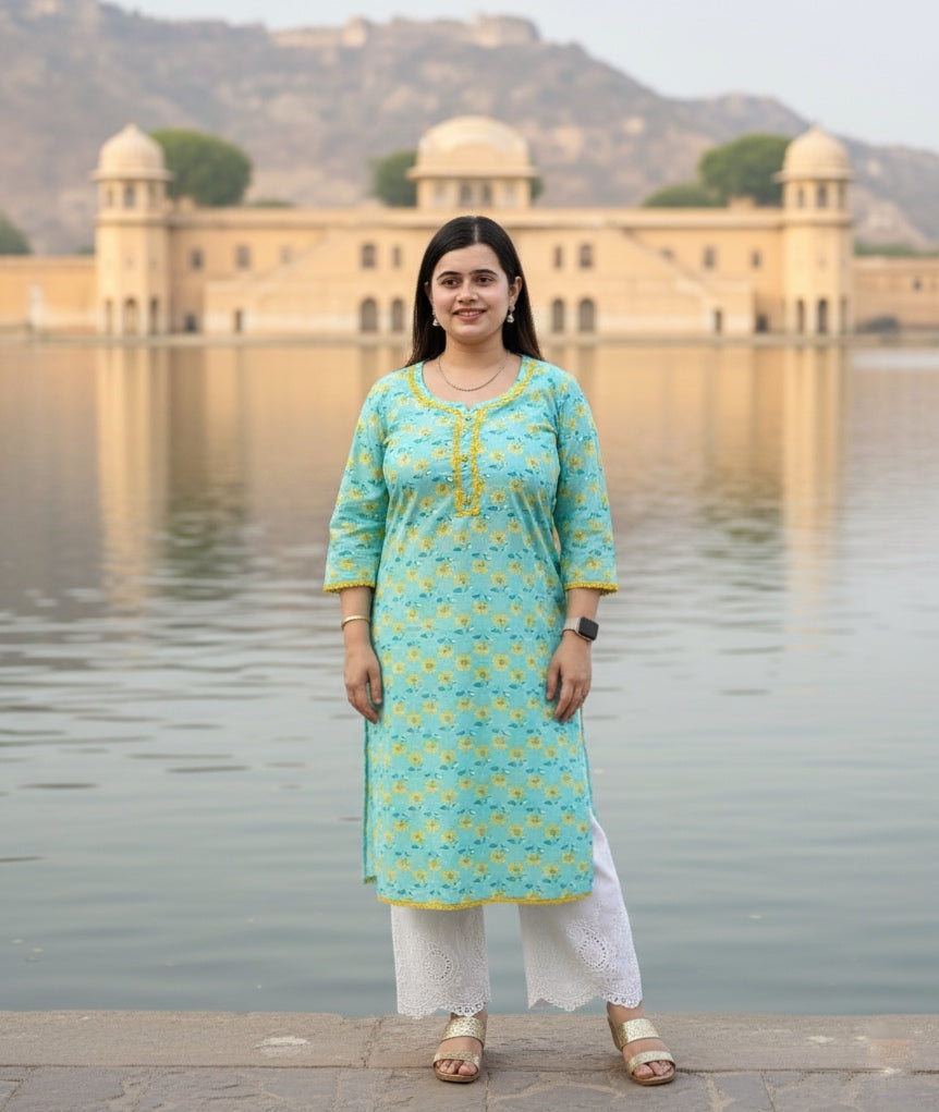 Airy Cotton Kurti for women