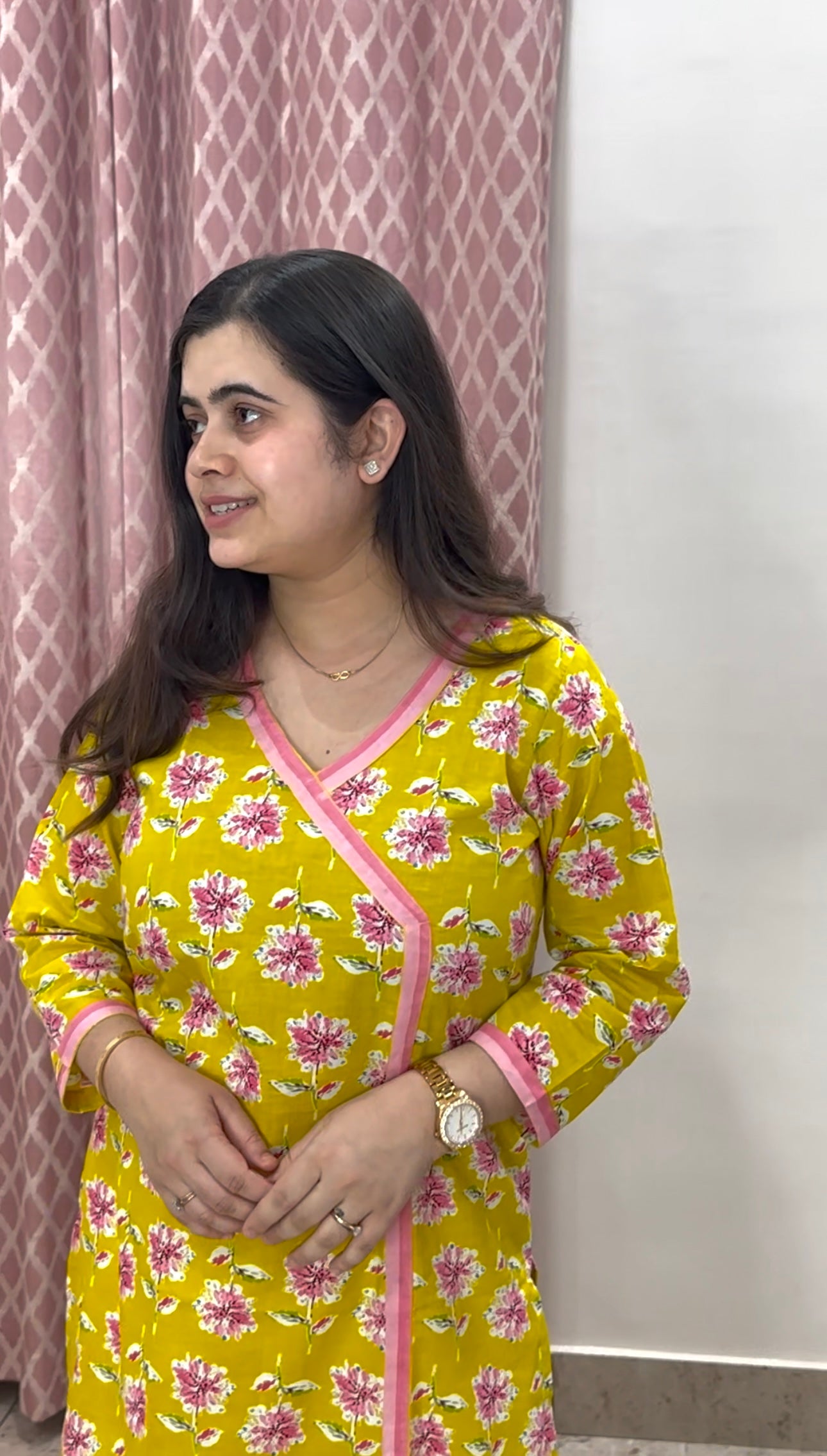 Angrakha Airy Cotton Kurti for women
