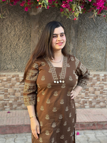 Airy Cotton Kurti for women dabu