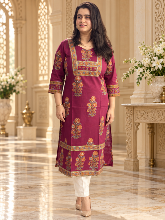 Rangrez pure cotton kurti for women
