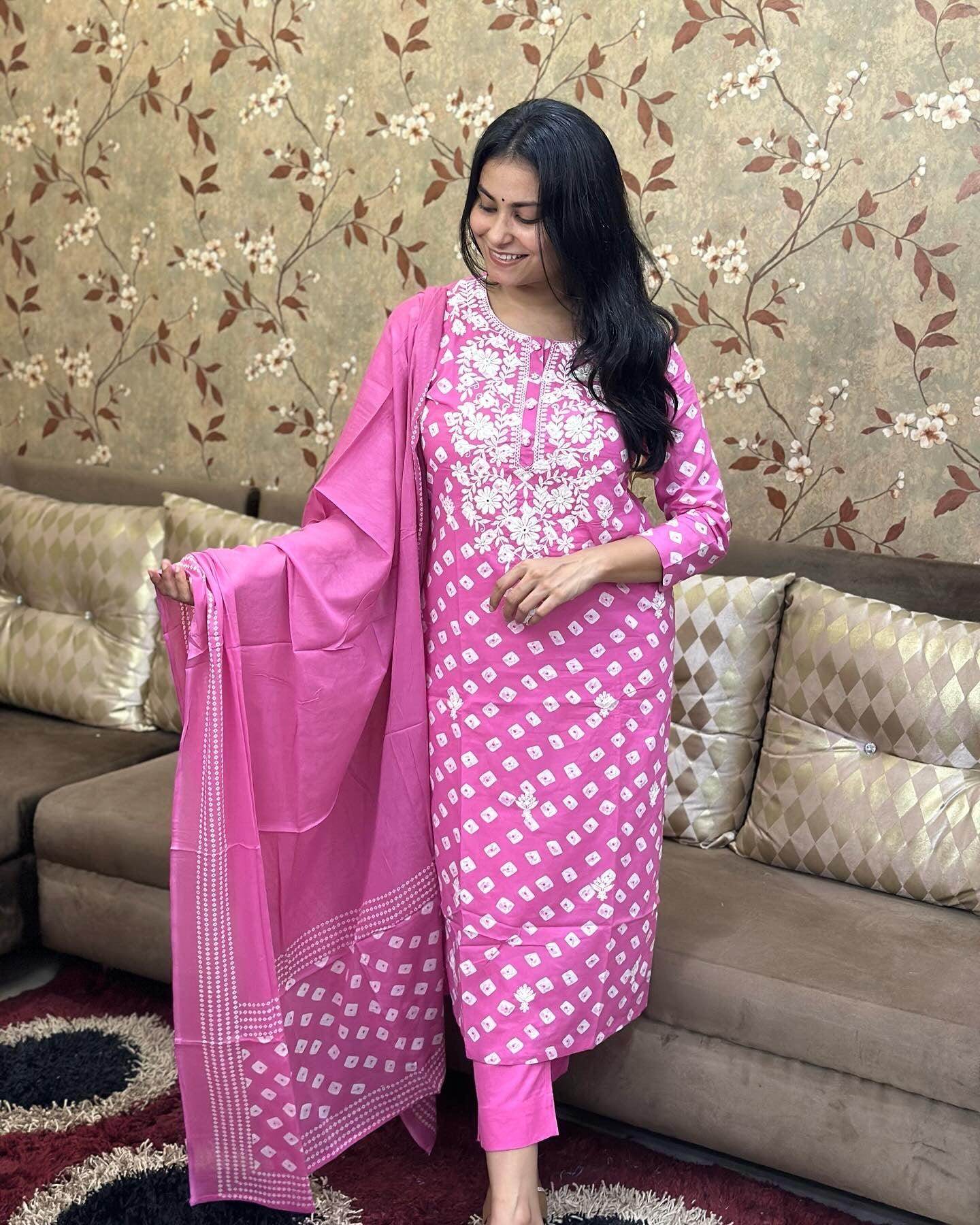 Premium Cotton Suit For Women - Vijay Laxmi