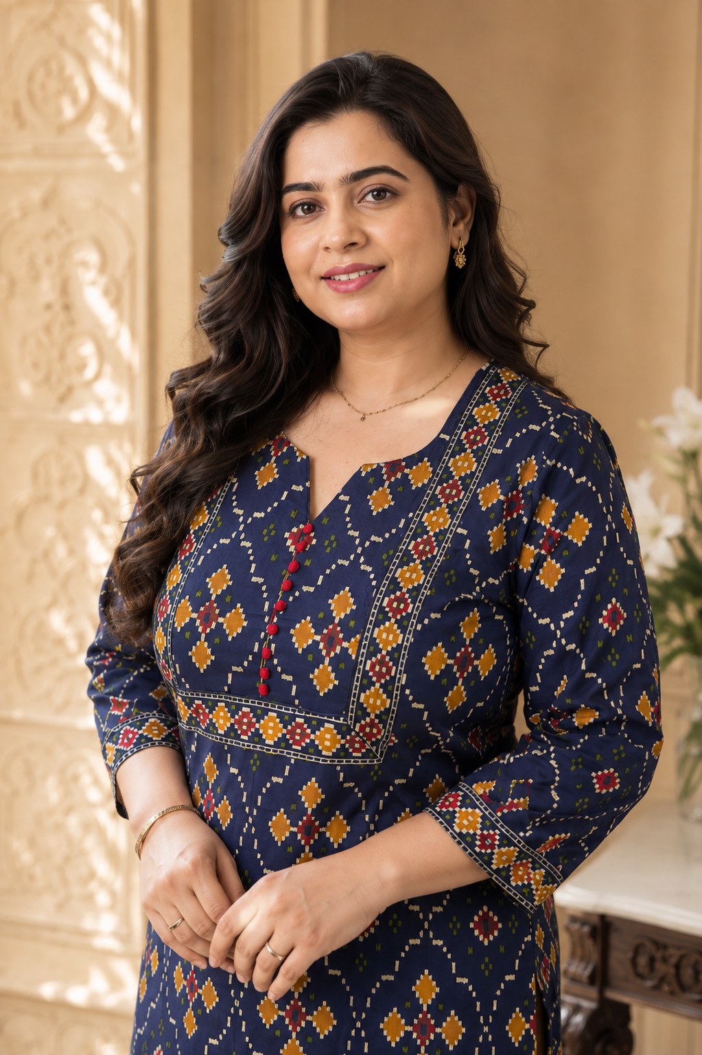 Ruhani Cotton kurta set for women blue