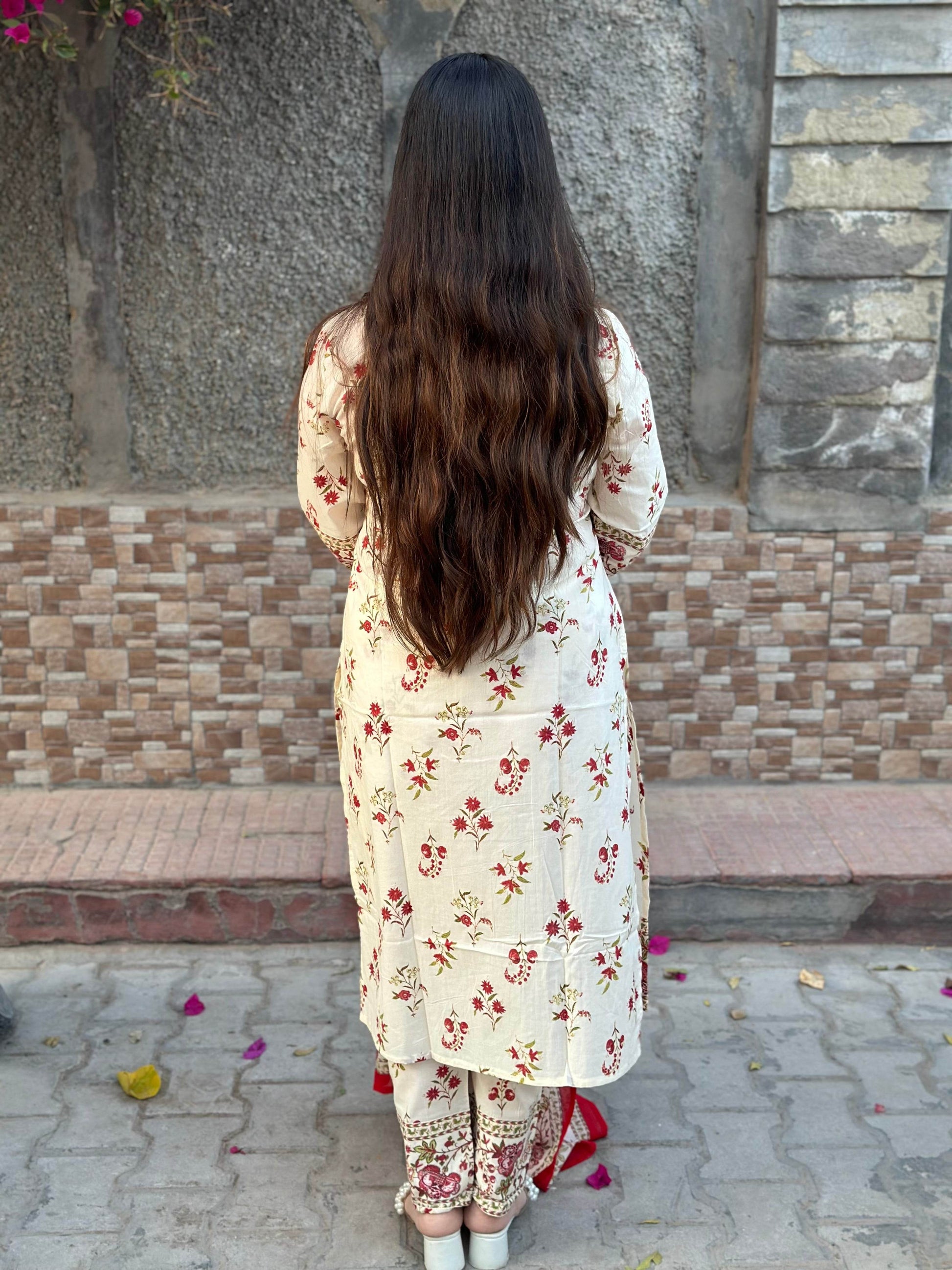 Cotton kurta set for women with dupatta - Vijay Laxmi