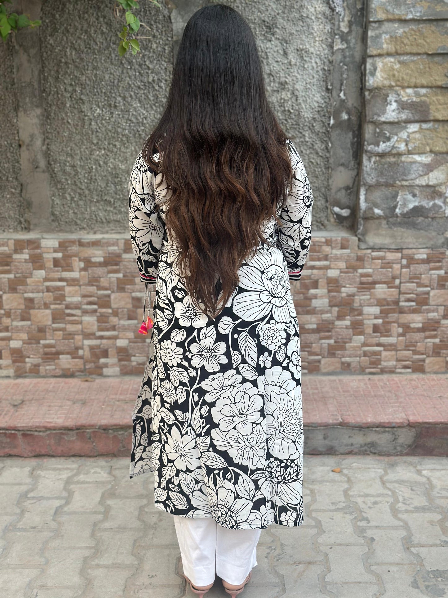 Airy Cotton Kurti for women black