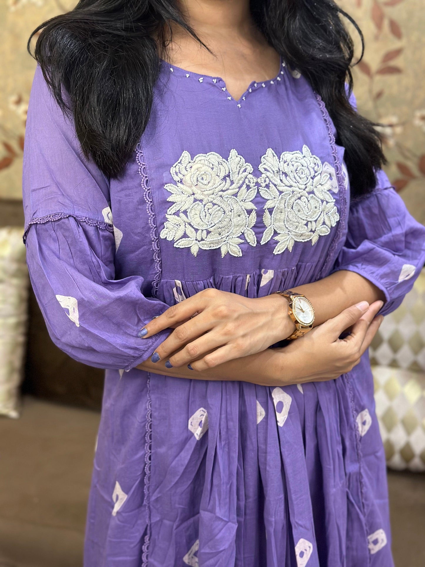 Premium Mul Cotton Kurta Set For Women  GRC  LIL